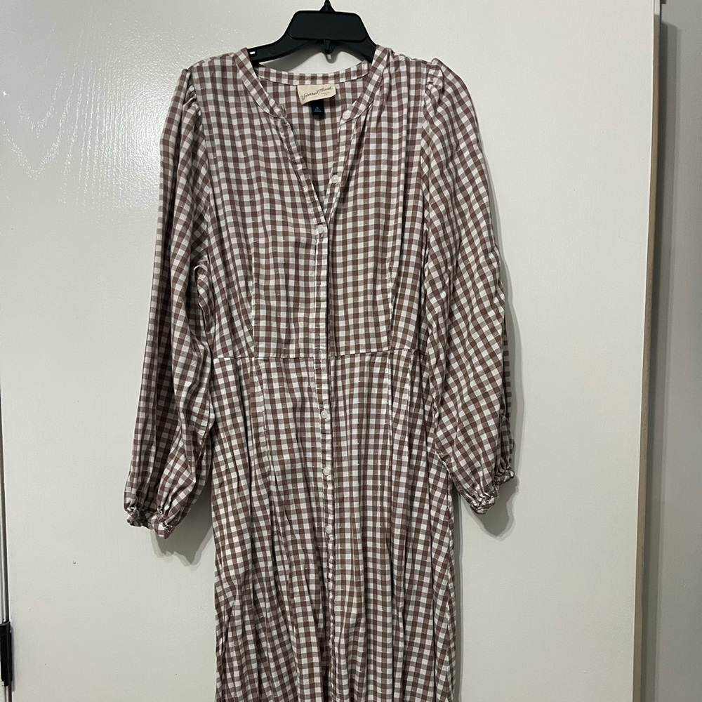 Universal thread plaid maxi dress